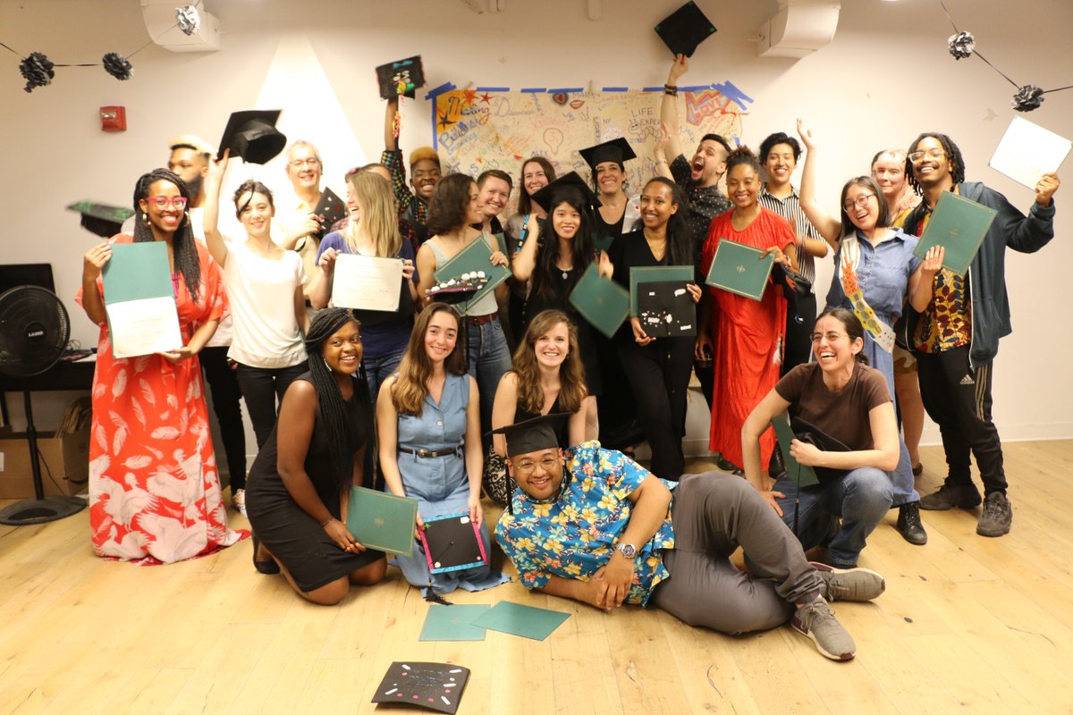 CommunityWordPr's tweet photo. Last night, we graduated our current class of #TeachingArtistProject trainees and it was one of the most magical nights ever. We are so proud to have this group of dedicated educators in our community. You can find out all about them in their anthology: https://t.co/Iph7EPDrq2. https://t.co/pDbcyQRiwP