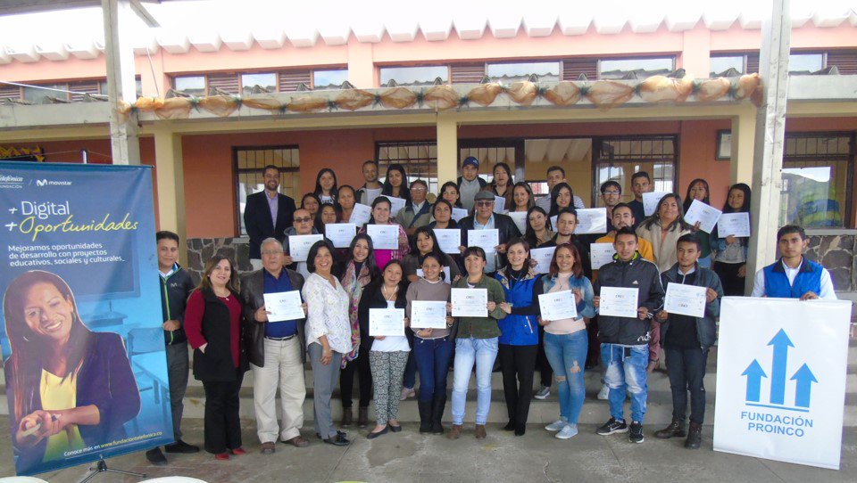 FProinco's tweet photo. El día 16 de mayo, en la Escuela Corazón de María - Proinco, Aula FT, finalizó el curso Desarrollo de competencias emprendedoras, con la participación de docentes de la Ean Universidad - Bogotá, concurso de la Fundación PROINCO en alianza con Fundación Telefónica – Movistar. https://t.co/ZpHomzvhcc