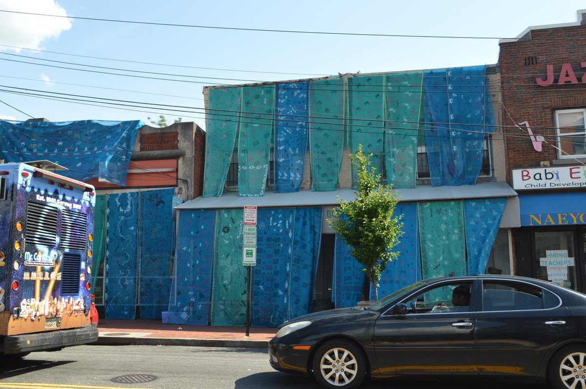 StoryWithSari's tweet photo. Today the FINAL Installation of #WRAPture Public Art Project  [5/18] from @AnacostiaArts to @WeActRadio in Historic @AnacostiaBID 
Viewing plus music and poetry 2pm-7pm.
#SaturdayMorning #ActOnClimate #climatechange https://t.co/HUaGRzQoGa