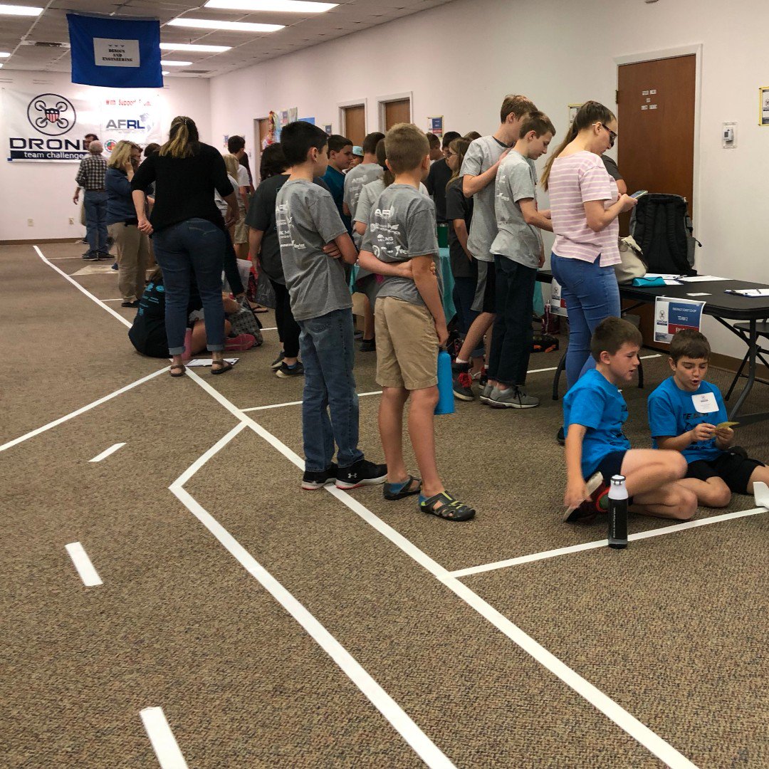 HSUFoundation's tweet photo. Everyone is gearing up for #DroneTeamChallenge!! T-minus 1 minutes to kick off! https://t.co/PvteQgd48N