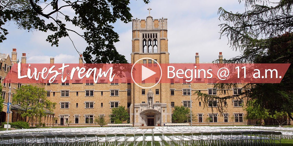 saintmarys's tweet photo. Not able to join us on campus for Commencement? Head over to the livestream now to see our Belles walk across the stage. #BellesGrad2019
https://t.co/JjBwUxXQvy https://t.co/j3yxkfDYdL