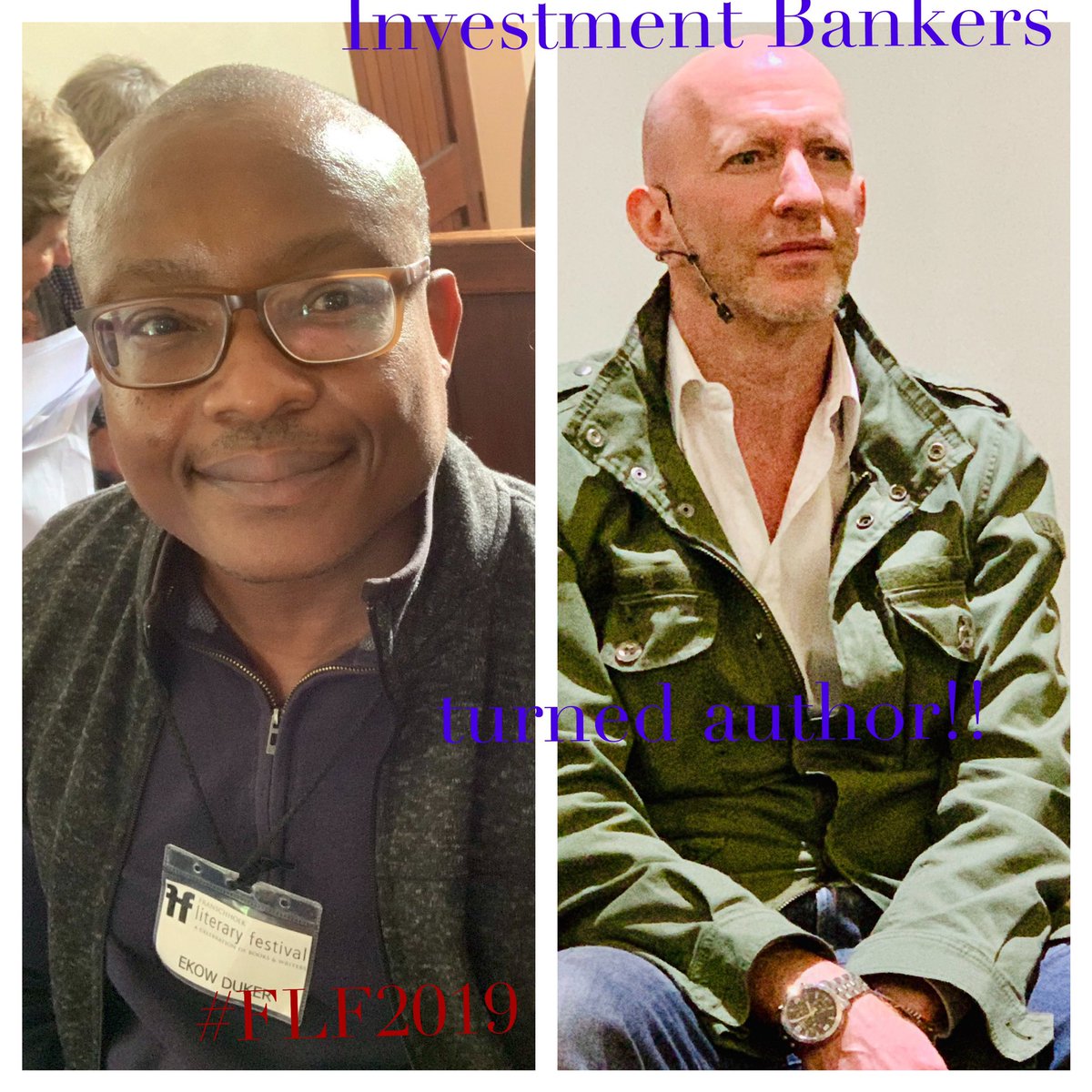 Interesting facts about #FLF2019 authors <a href="/simonmontefiore/">S Sebag Montefiore</a> and <a href="/ekowduker/">Ekow</a> were both investment bankers and are now authors!!!

#WhatYouShouldKnow