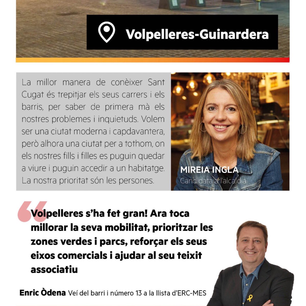 EnricOdena's tweet photo. Volpelleres s’ha fet gran! Ara toca millorar la seva mobilitat, prioritzar les zones verdes i parcs, reforçar els seus eixos comercials i ajudar al seu teixit associatiu. @mireiaingla @ercsantcugat https://t.co/f4dUFJPX0M https://t.co/ylEfsp44qQ