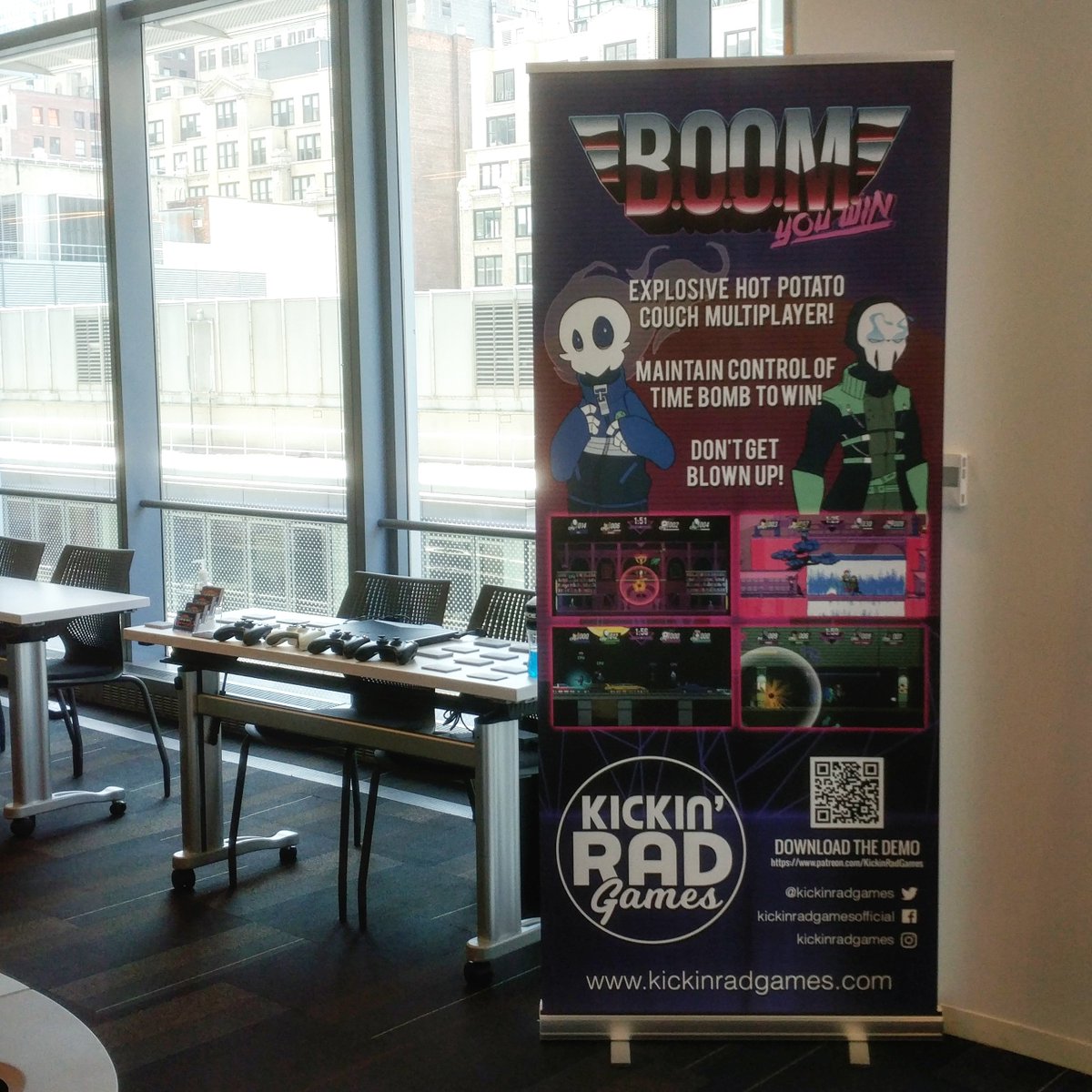 KickinRadGames's tweet photo. All set up and ready to go for @Playcrafting's Spring Play Expo! We're on the sixth floor, immediately seen when you go through the double doors. See you there! https://t.co/Pg9oQw4U8o