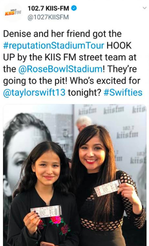 _denisesalcedo's tweet photo. ONE YEAR AGO TODAY!!! πππ
I am still not over this! Happiest, most exhilarating moment of my life. I still cannot believe how lucky/blessed my sister & I were on this day.
@taylornation13 @repStadiumTour @taylorswift13
#TaylorSwift #Reputation #repstadiumtour #may18 https://t.co/48VQVsIqUD