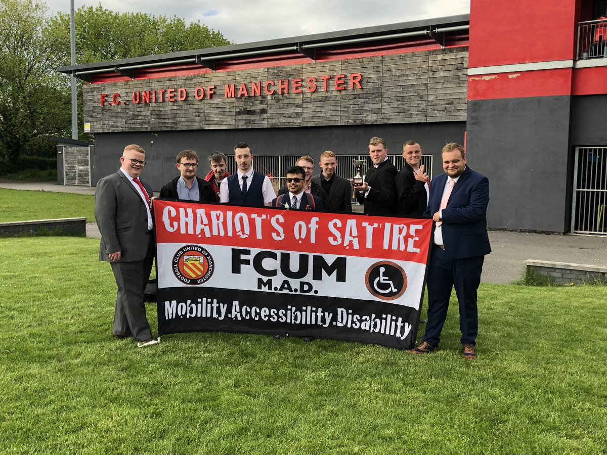 tomconroy9's tweet photo. @FCUnitedMcr disability team have arrived at Wembley with @JackoI99O @Ruthie_Slater and @Benn_Pughy !! 

#FAPeoplesCup Champions! 

They will be presented with the Trophy at half time on the pitch! 🔴⚪️⚫️🏆🏆🏆⚽️⚽️👏🏻👏🏻 https://t.co/VbtxdNuNRA