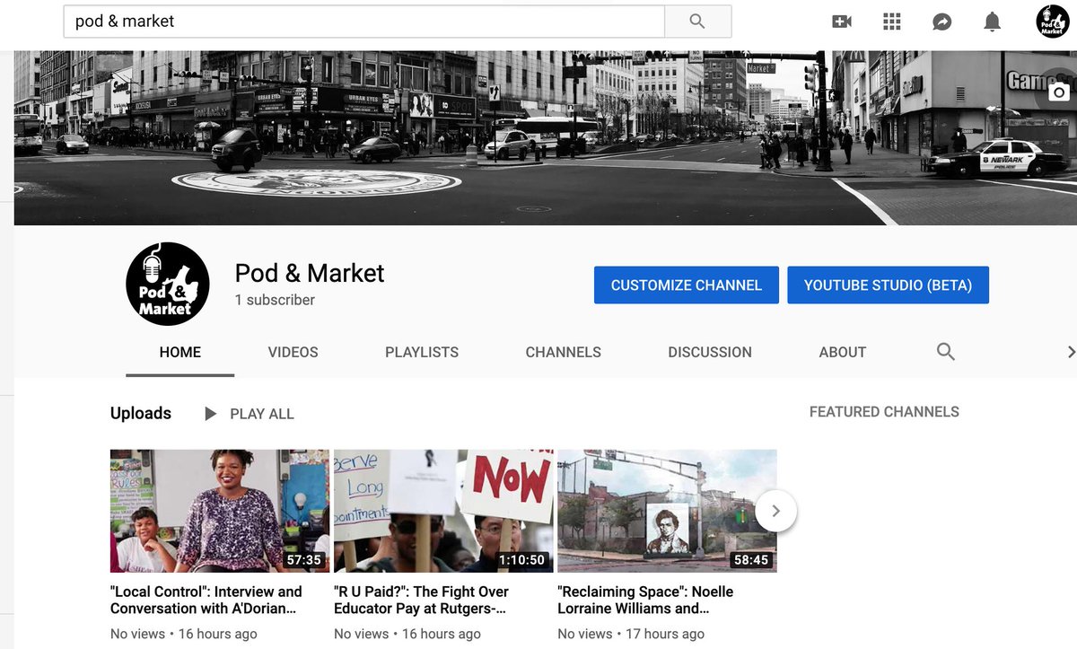 PodandMarket's tweet photo. by popular request, podcasts episodes will be available on youtube! please subscribe to the channel and leave comments with your thoughts. https://t.co/84F1L7pESb #newark #brickcity #youtube #podandmarket https://t.co/wcb8vG1CVN