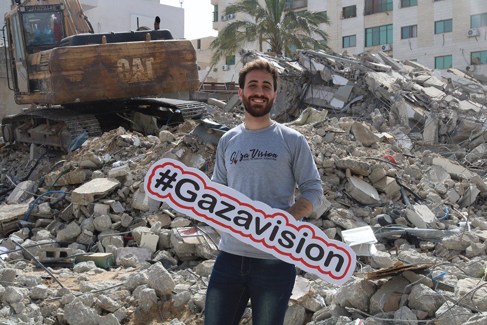 WeAreNotNumbers's tweet image. Congratulations to Jehad Shehada , who won our #GazaVision song contest today, and thanks for all the singers who sang for Palestine during the winner announcement's event which took place on the rubble of a building that was destroyed by the Israeli warplanes weeks ago in #Gaza.