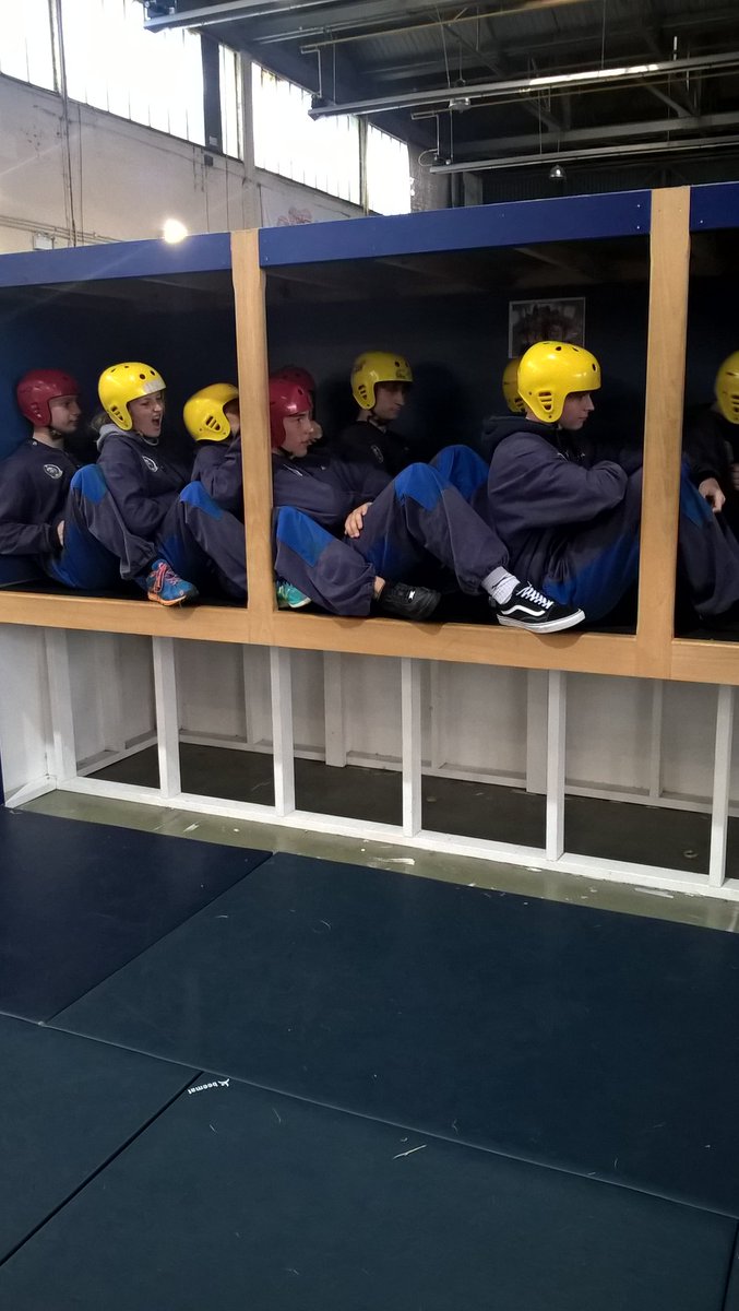 Going through aircraft loading drills