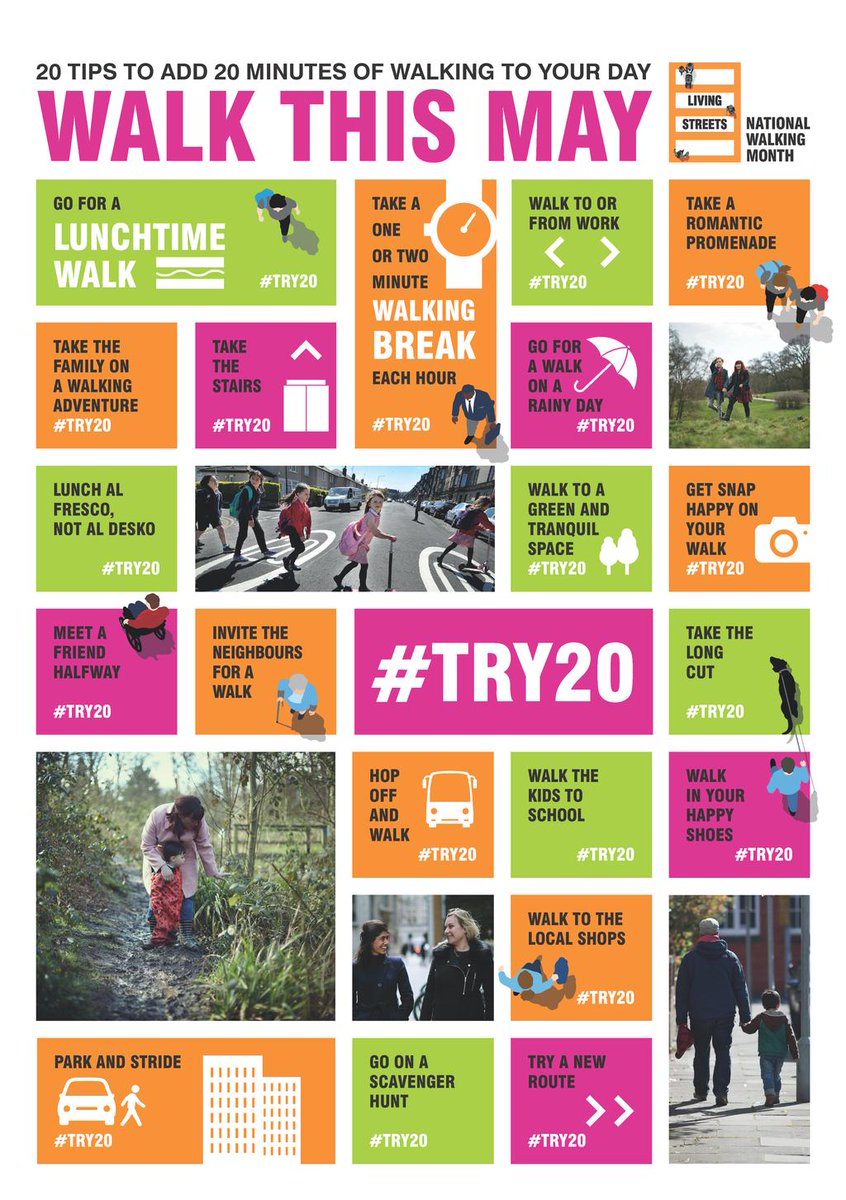 CUActive's tweet photo. Add 20 minutes of walking #try20 https://t.co/K3zQtNV1WK