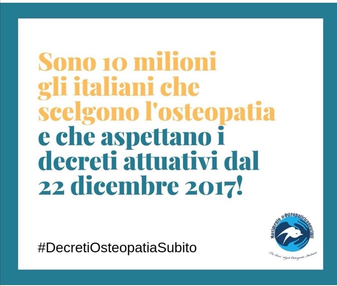Luca42970567's tweet photo. #DecretiOsteopatiaSubito
@GiuliaGrilloM5S https://t.co/dCv77LFLp0