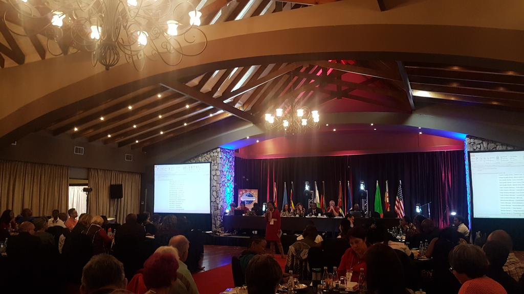 NotGarth's tweet photo. #EachOneReachOne Audrey Mphela on point for her potential new role on District. #OurCon #ProudToastmaster #PeopleMakingHistory https://t.co/JRIlgjqAaA