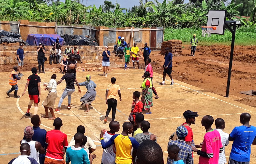 Imbuto's tweet photo. Today's activities concluded with a football and a basketball match between Imbuto Foundation members &amp; staff, partners and @rulindodistrict officials and community.

#ImbutoEngages
#ImbutoEducates
#ImbutoEmpowers https://t.co/Y6w04U6v5r