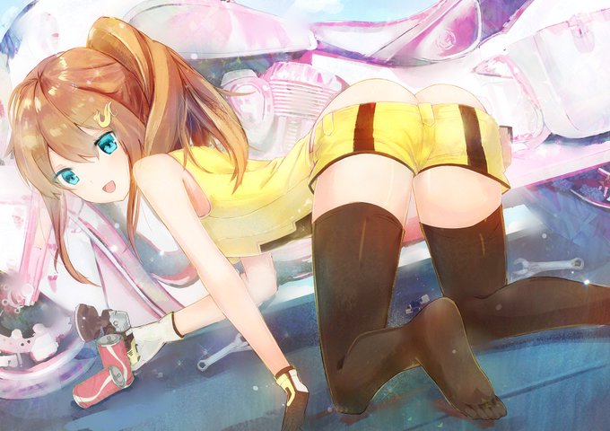 #バイク #仕事絵 #女の子 