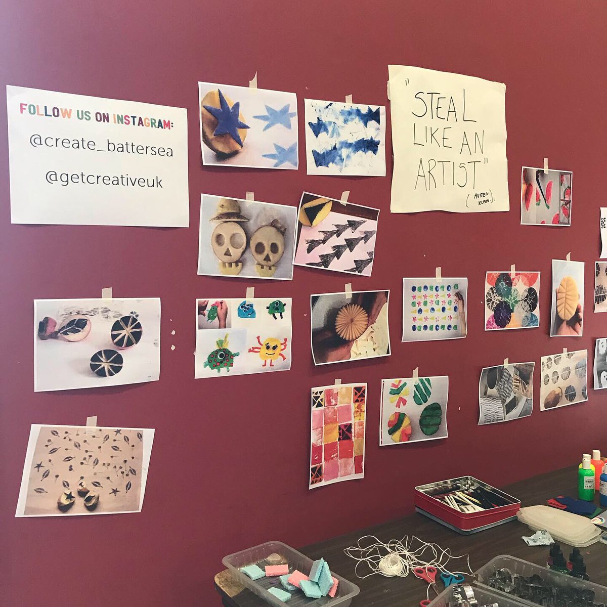 vaengland's tweet photo. Brilliantly messy #GetCreativeFestival event with the #CreateCourse team at @battersea_arts Centre this morning. 🥔 🎨👜
@GetCreativeUK https://t.co/B2SCiAfv5N