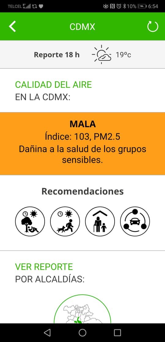 laurajanka's tweet photo. El reporte de @SEDEMA_CDMX . Que entienden con estás recomendaciones ? Yo: salir a leer a la sombra, correr con todo  y perros a las 3 de la tarde, dejar a adultos mayores y niños en casa y dar muchas vueltas en coche. Es esto? https://t.co/iMwGGXKdqt