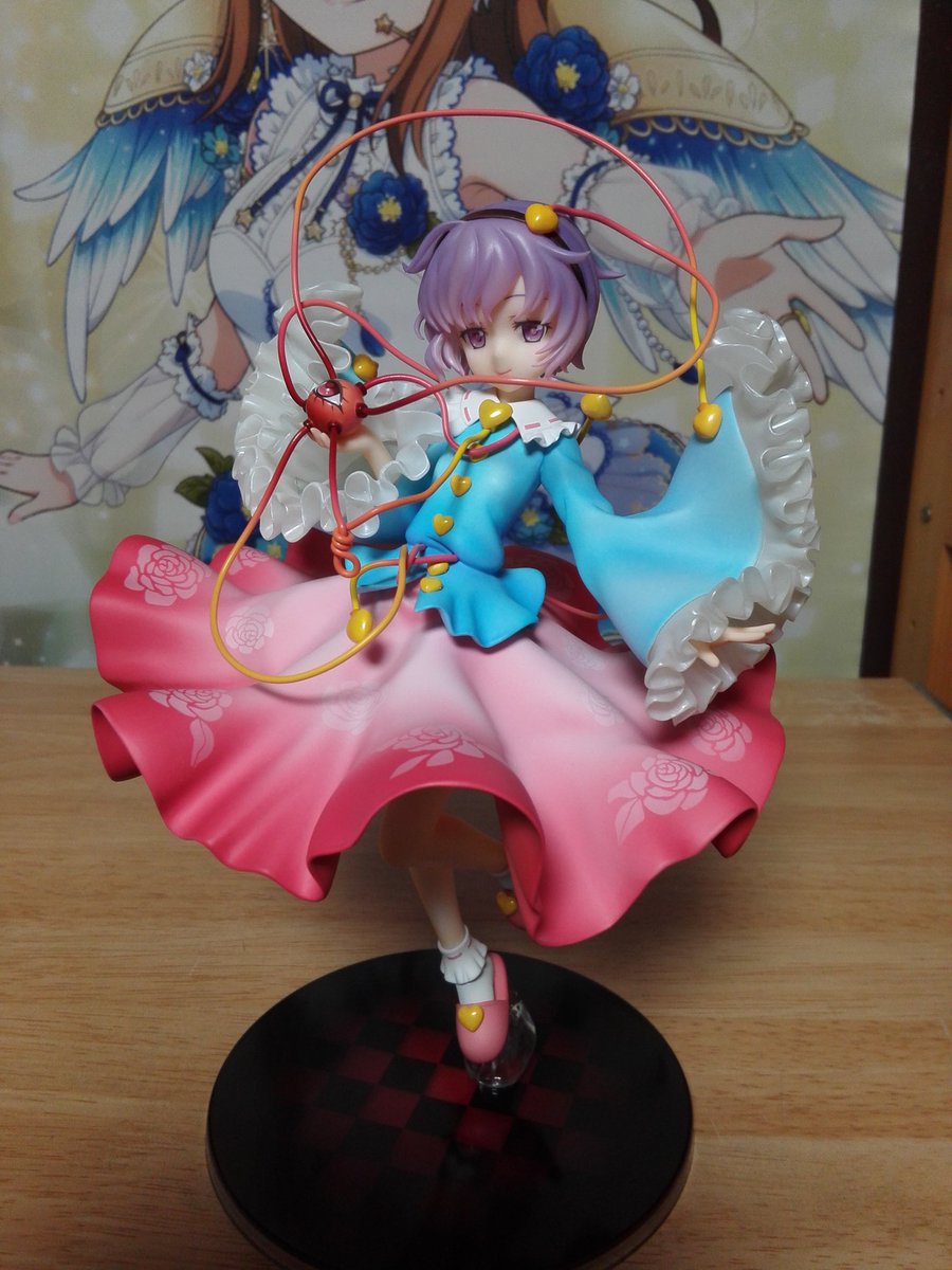 しえる Twitter પર キューズｑ 古明地さとり 念願のさとり姉様がついに我が元に 見てください このかわいさ٩ ๑ ๑ ۶ ファンが泣いて喜ぶクオリティですよ 全体的に上品な質感で 塗装精度も高め 髪の毛のグラデーションもかなり良い感じ 不気味なサードアイも