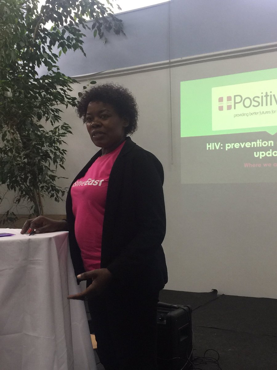 PositiveEast's tweet photo. Our Beatrice doing a #HIVUpdate #KnowledgeisPower #PEP #UequalsU #PrEP #FaithSymposium https://t.co/fzEQqn3ukc