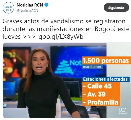 ...las protestas en este país porque "10 gatos" (lnfiltrados por la policía) hacen desmanes y cometen actos de vandalismo, mientras que en el resto del país habemos cientos de miles protestando de forma pacífica como lo ordena la Constitución.Ejemplo: Algo así 