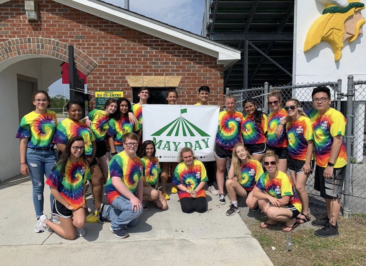 Years ago WOHS held an annual event called “May Day.”  Under the direction of Mrs. Milev, it was rebooted in an effort to celebrate the end of year, distribute yearbooks, &amp; strengthen the Viking culture!  Congrats to the yearbook staff for a great evening! 💚💛📗
