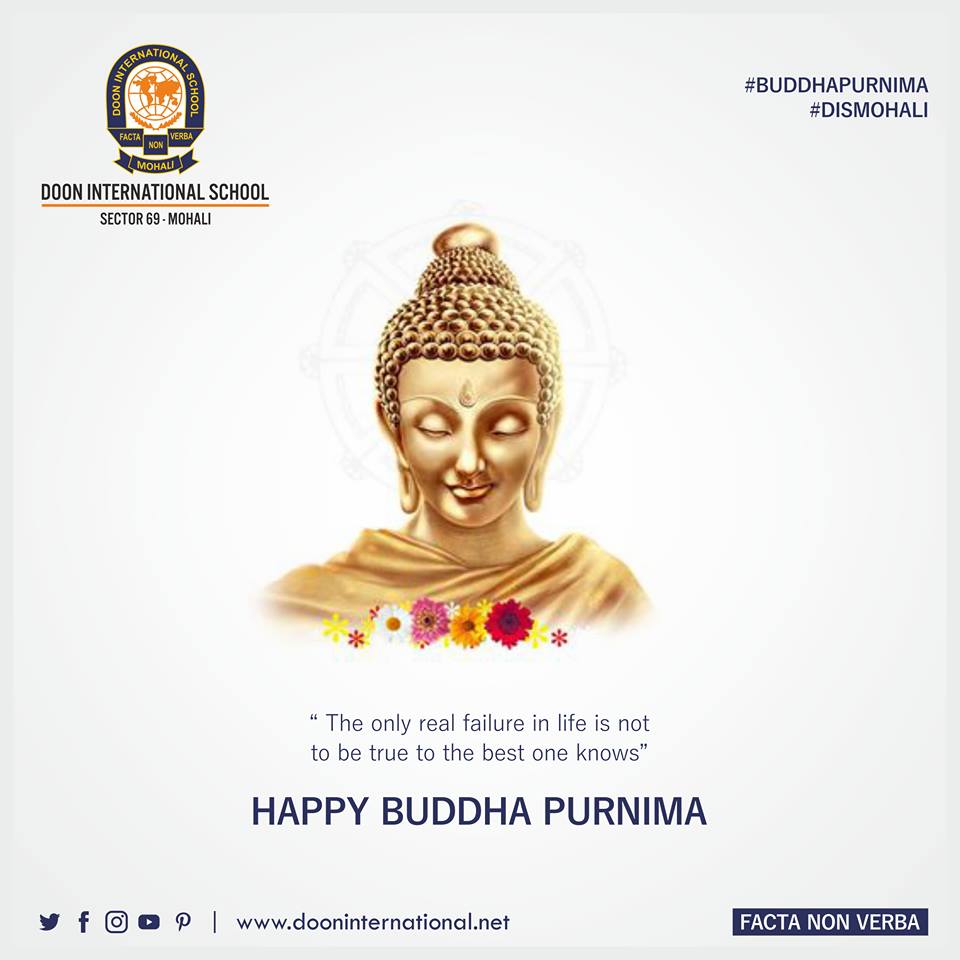 dismohali's tweet photo. Be your own light - BUDDHA
Doon International School wishes everyone a very Happy Buddha Purnima. https://t.co/UQffq9yOOP