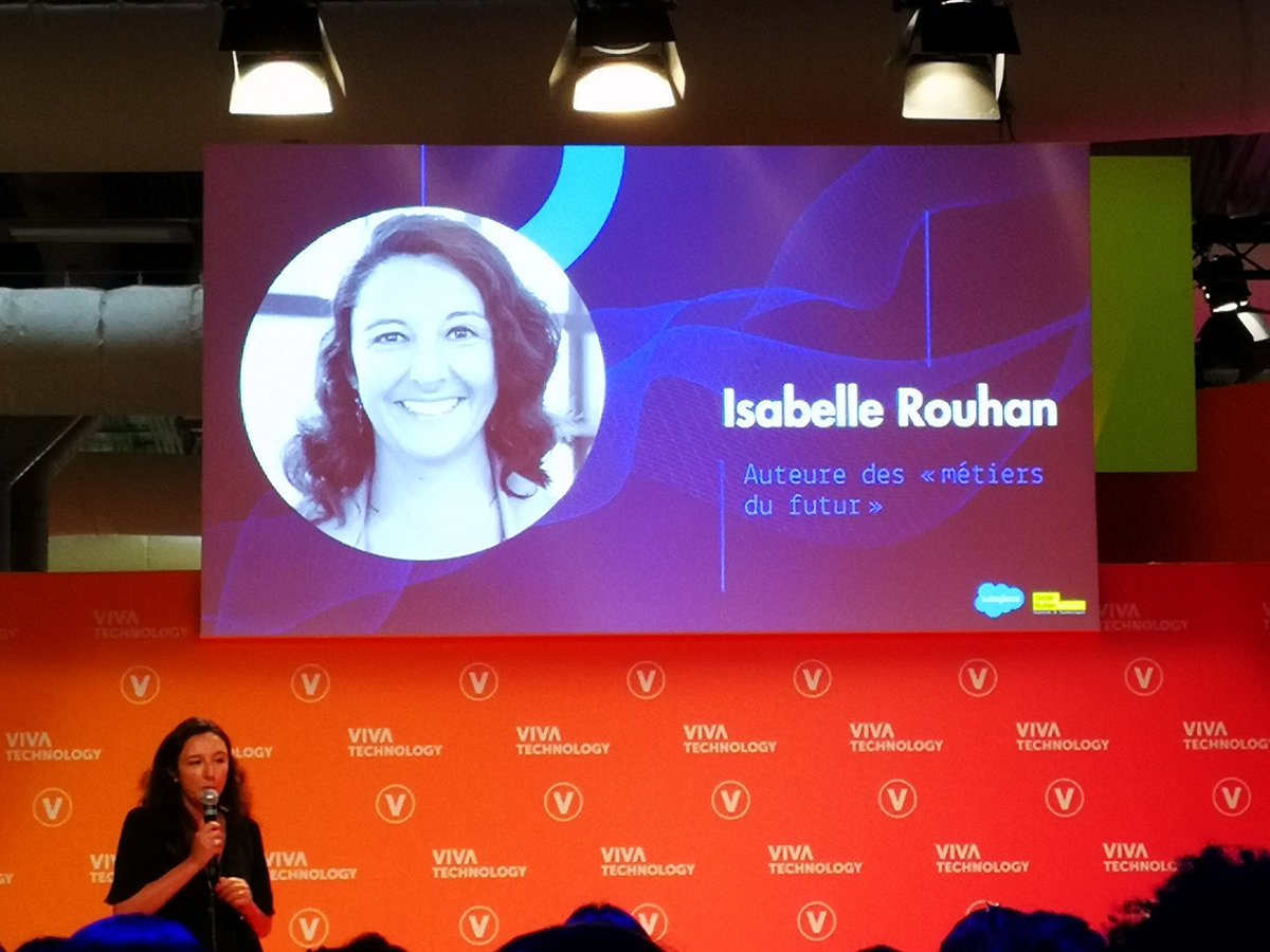 ValerieLapiche's tweet image. #VivaTech @isarouhan présente les métiers du futur : &quot;il n&apos;y a plus rien de permanent sauf le changement&quot; #womendigitalcamp @SocialBuilder @SalesforceFR #digitaljob #innovation #TransfoNum #WomenInTech @Colibri_Talent