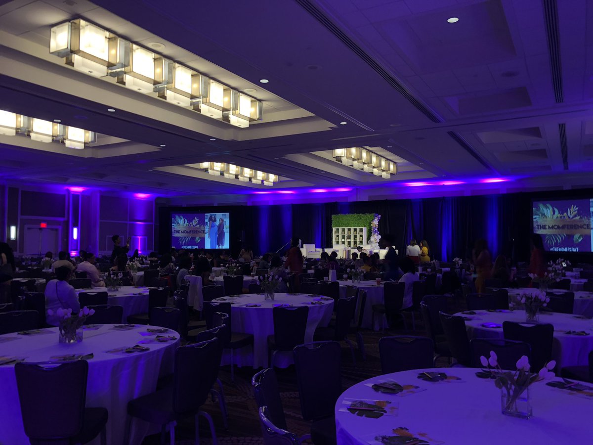 chenderson's tweet photo. I’m so hype! @TheMomference 2019 is about to begin. So much swag and bomb black mommas in the building! #themomference https://t.co/2LKZG0yynv
