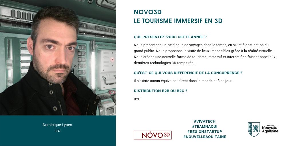 Notre #startup <a href="/Novo3d/">Novo3d</a> spécialiste des expériences culturelles en #3D propose la visite de lieux impossibles grâce à la réalité virtuelle. Alors, prêt à révolutionner le tourisme ?
#vivatech2019 #regionstartup #TeamNaqui