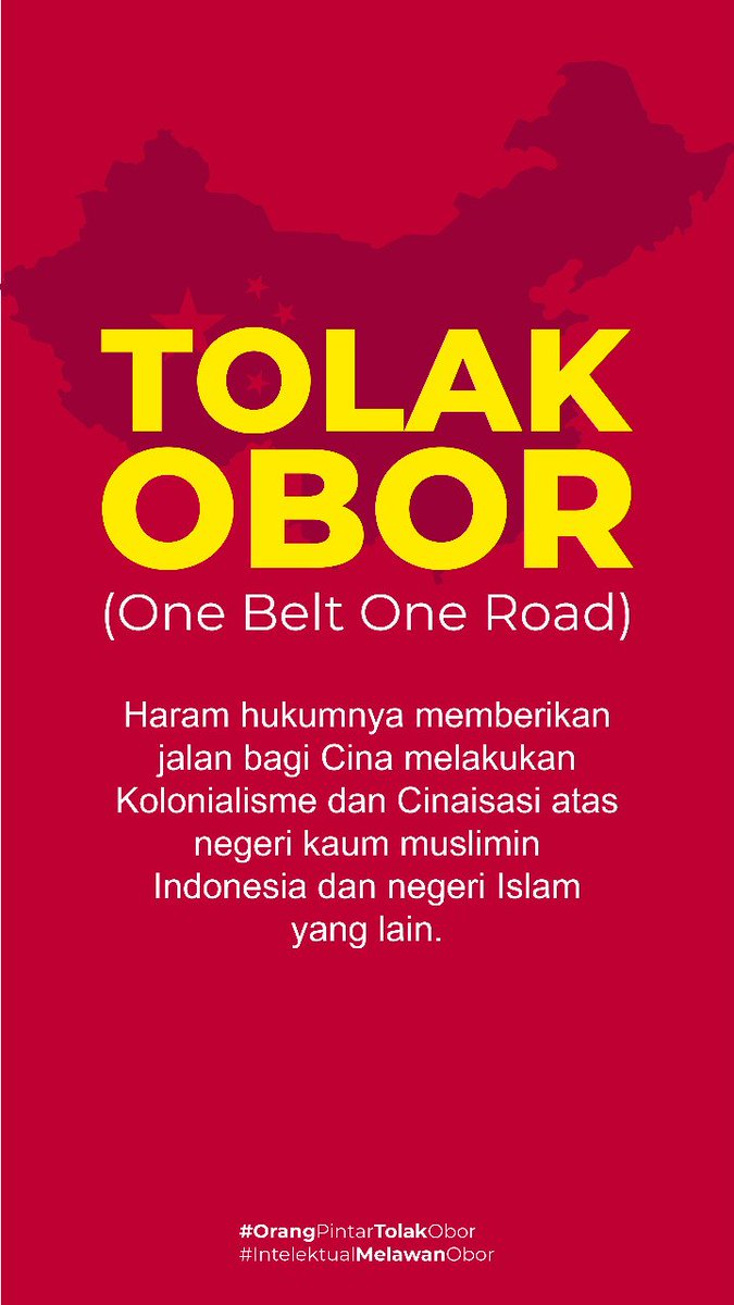 ummuBella1's tweet photo. Menurut data Revinitiv, inisiatif OBOR yang dimulai tahun 2013 itu memiliki skema proyek dengan total mencapai US$ 3,67 triliun, mencakup negara-negara di Asia, Eropa, Afrika, Oceania, dan Amerika Selatan.  #IntelektualMelawanObor #ForumDoktorMuslimPeduliBangsa https://t.co/4aNzgg6gAy