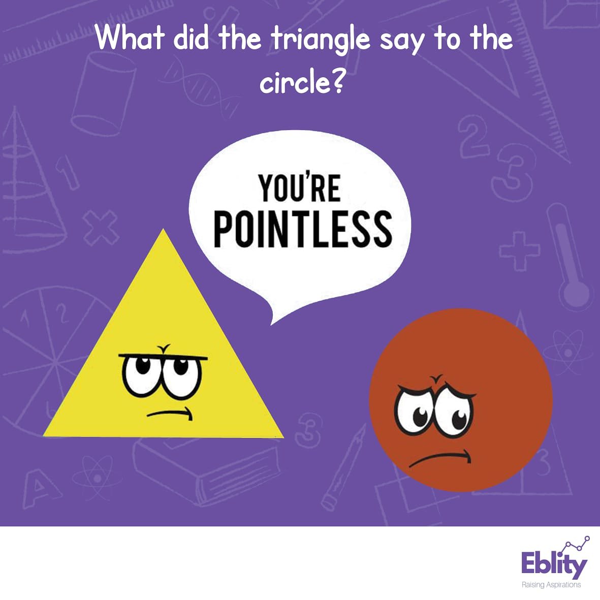 Eblity_'s tweet image. Such a punny maths problem! 
#DigitalTutor #Education #AdaptiveLearning #Eblity