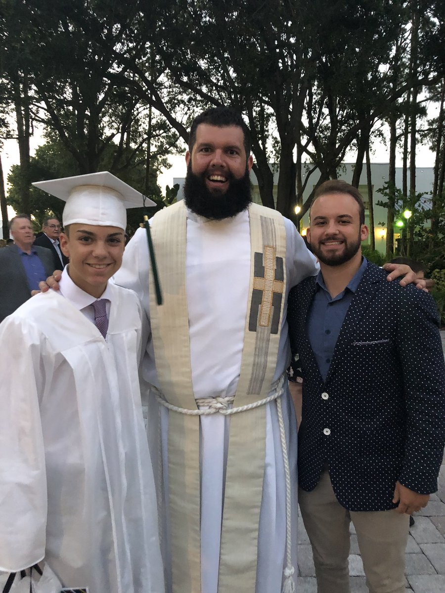 flatw72's tweet photo. We will miss you Father Chuck! Thanks for being there for both my boys! May God bless you on your new adventure! #STL #TC2023 #TC2018 @tampacatholic https://t.co/w9z4Gc0JPo