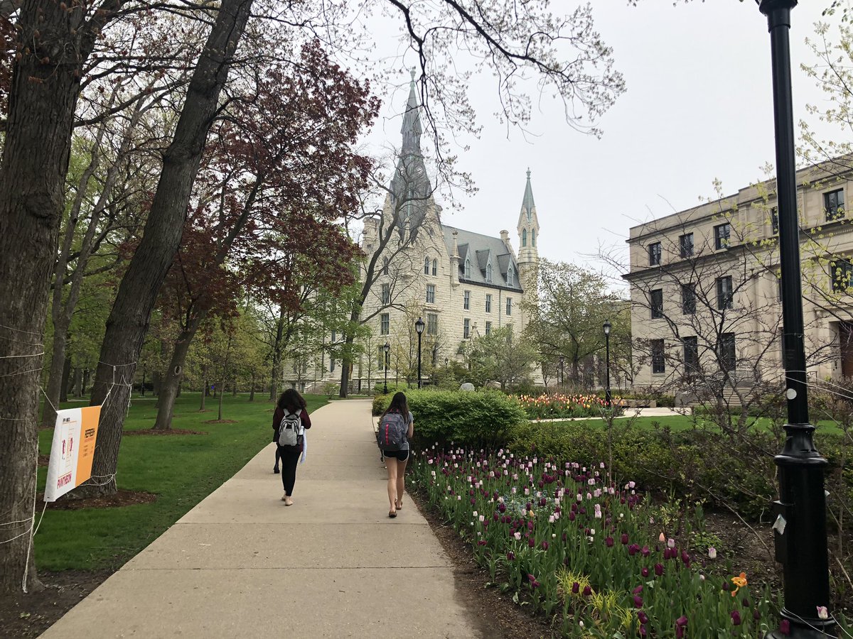 We are getting ready to start the #msbw6  Be sure to enjoy the beautiful flowers, trees, bunnies, and squirrels on your stroll through this beautiful @NorthwesternUni campus.