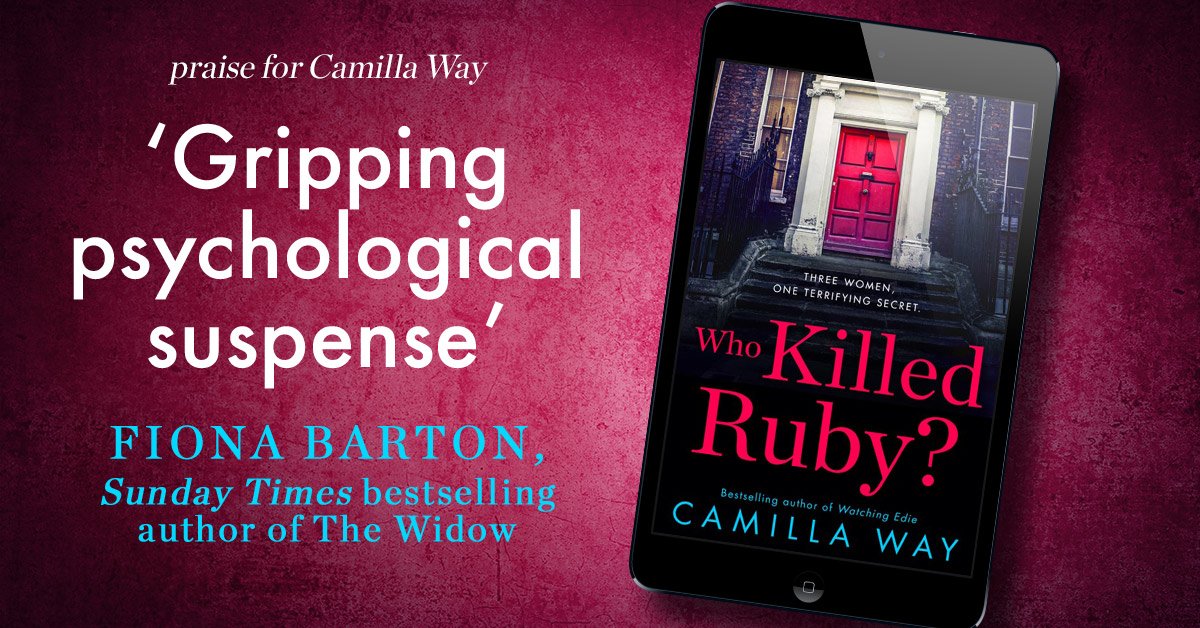 Hemlock_Press's tweet photo. The brand new thriller from bestselling author @CamillaLWay is out in eBook in less than 2 weeks! #WhoKilledRuby https://t.co/ePRx2SziEH https://t.co/y1afIk9nz0