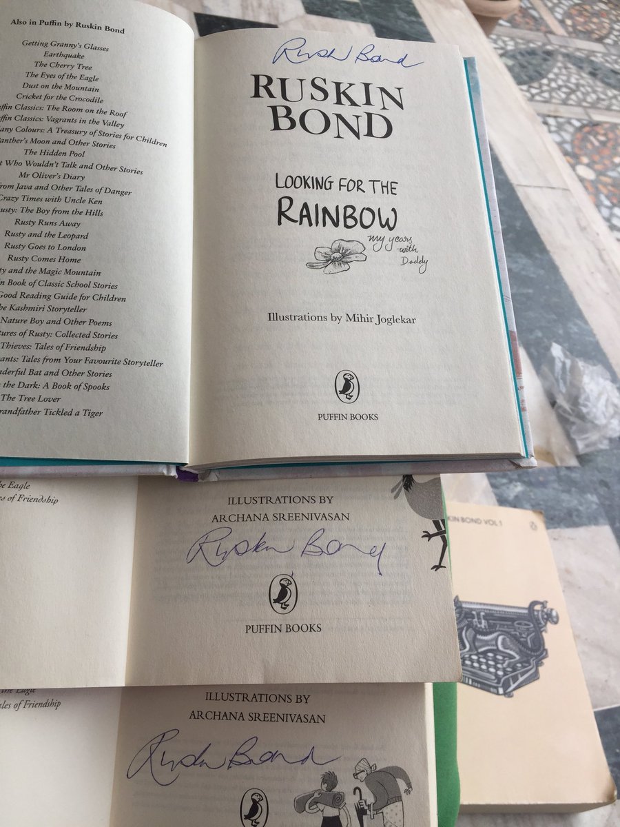 dixita011's tweet photo. @PenguinIndia @RealRuskinBond Celebrating in my own style ☺️ May means reading only Ruskin Bond ❤️ #HappyBirthdayRuskinBond https://t.co/FgZlUmoj3s