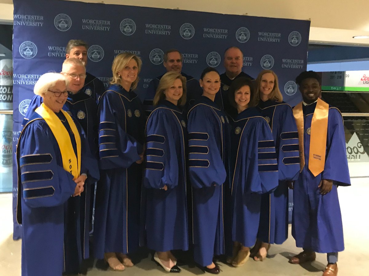 DavidTuttle2's tweet photo. Getting lined up for the WSU graduation at the DCU Center. Such a fun day.  Congratulations class of 2019. #wsugraduation #woostate #worcesterstate https://t.co/NnALraqi8M