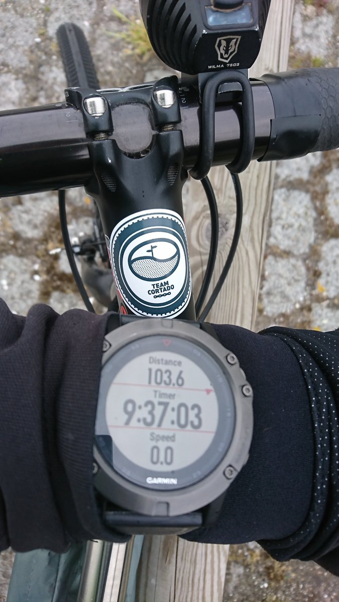 watch showing 100 mile ride.