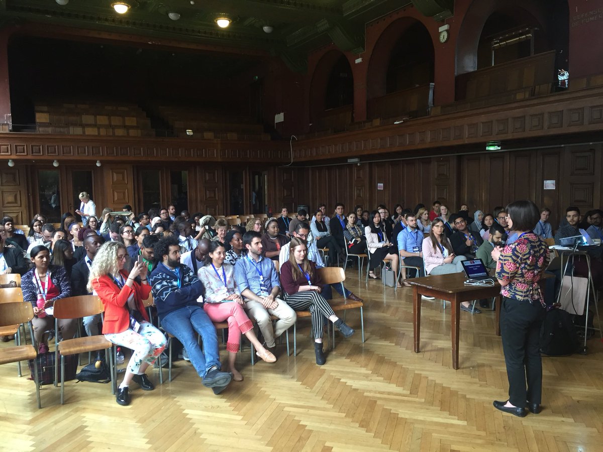 Kickstarting the interprofessional youth afternoon of <a href="/IFMSA/">IFMSA</a> PreWHA - absolutely incredible to have such a variety of young professionals in the room! Be prepared for amazing outcomes and our engagement in #WHA72! #Youth4health #UHC #SDGs