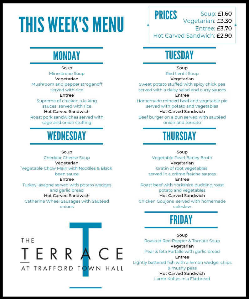 😍This week's menu at the Terrace 😍