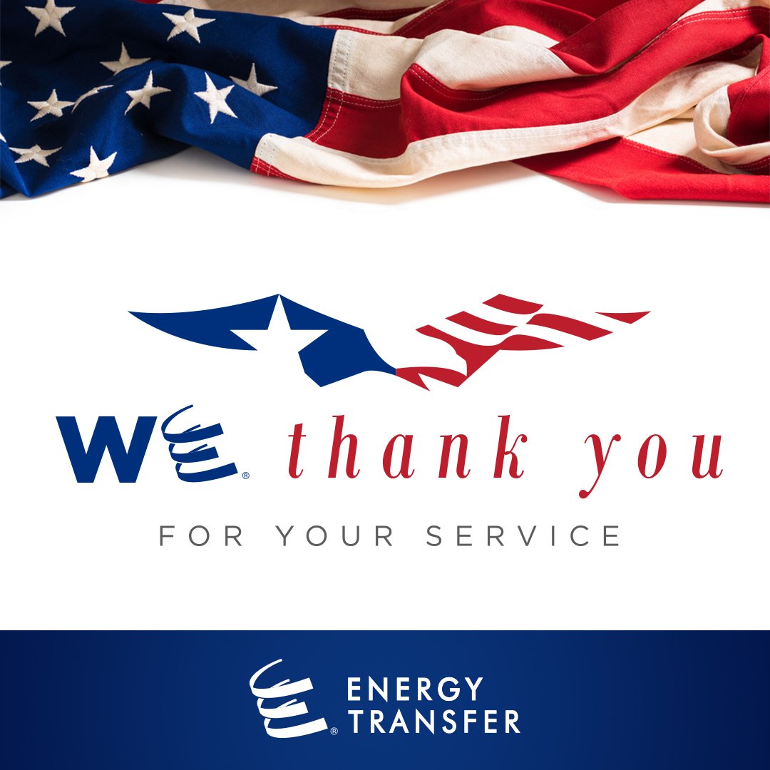 Today, we give special thanks and recognition to our military men and women for their honorable service to our nation. Thank you!
#ArmedForcesDay #Military #Troops #ThankYou #Navy #Marines #AirForce #Army #CoastGuard #ActiveDuty #Veterans #EnergyTransfer #OilAndGas #NaturalGas
