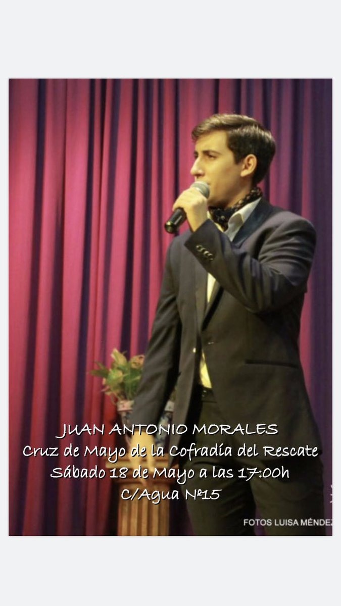 GJRescate's tweet photo. Esta tarde seguimos con nuestra cruz de mayo, en la que esta tarde noche contaremos dos grandes voces. Os esperamos 😄😄 https://t.co/A2yWK2Dn3l