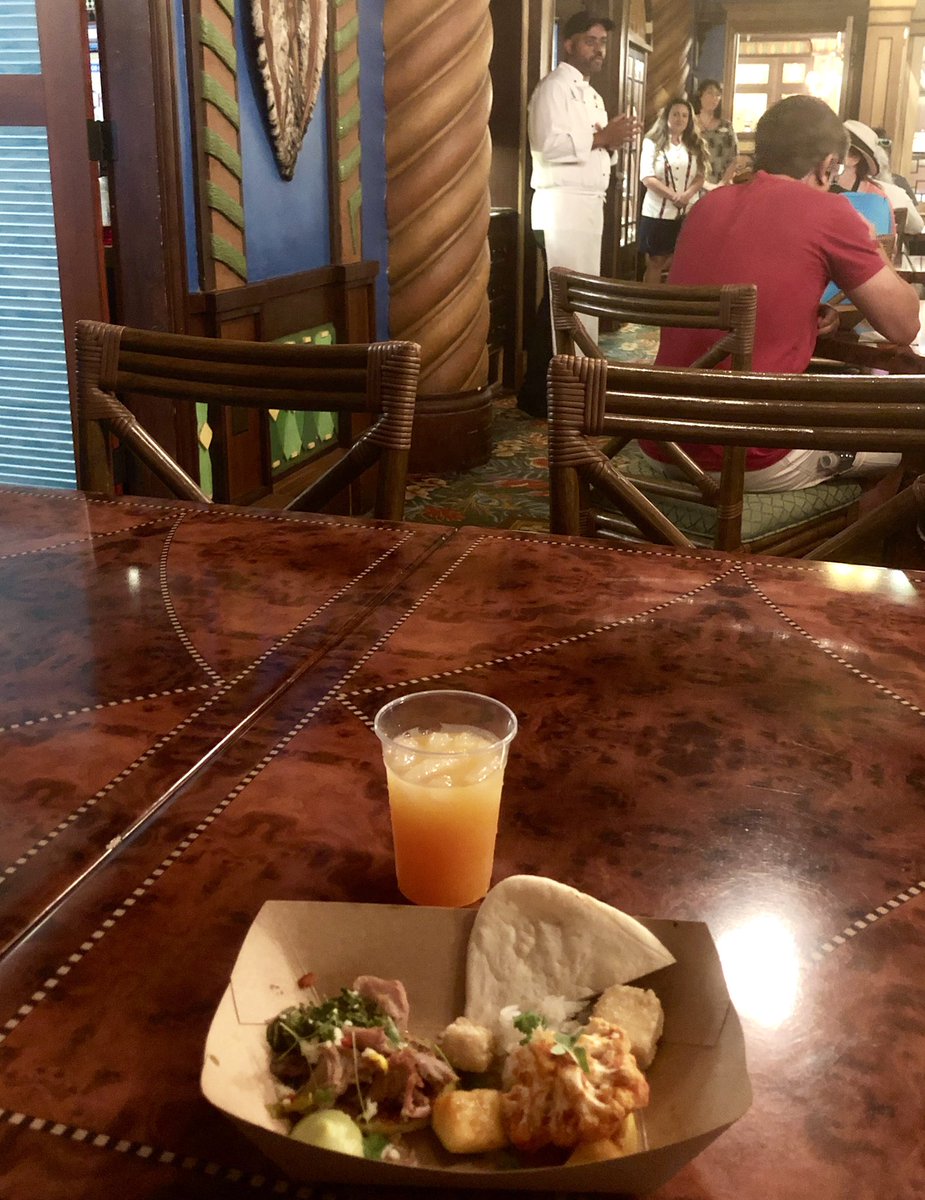 DMariePT's tweet image. Taste #2- Chef calls upon inspirations from African, Asian, and South American locales at Jungle Navigation Co. Ltd. Skipper Canteen. (It doesn’t all taste like chicken!) #DisneyVIPTours