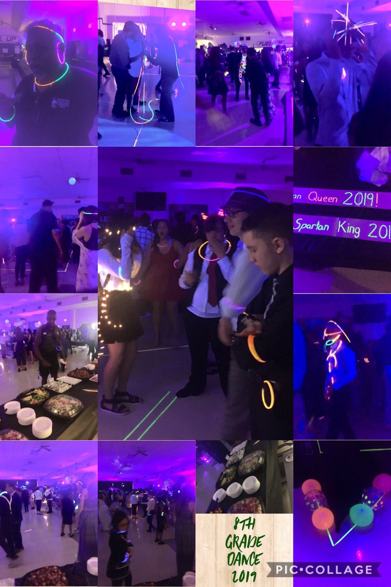 MilweeSpartans's tweet photo. 8th Grade Dance 2019- Let It Glow! #milwee https://t.co/qkIfWdTZo7