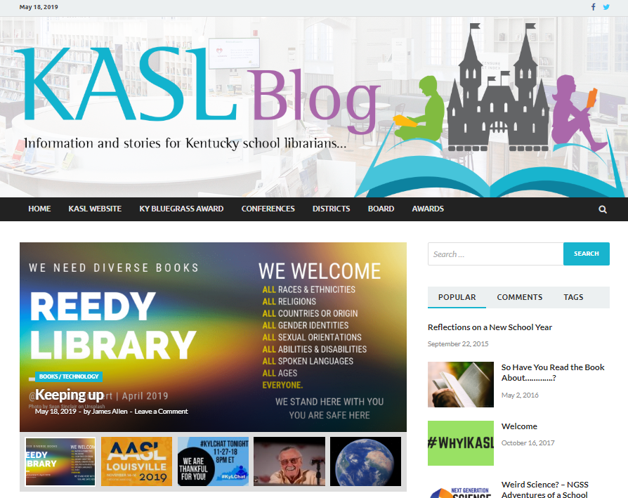 KASL_Librarians's tweet photo. New @KASL_Librarians blog post: Keeping Up... https://t.co/Qw7TGLXO2d Thank you @CommonSenseEd @kelseybogan &amp; @NancyJoLambert for your work! Don't forget to register for the KASL 2019 Summer Refresher! #kylchat #tlchat #kygodigital https://t.co/hCPpJNuuvf