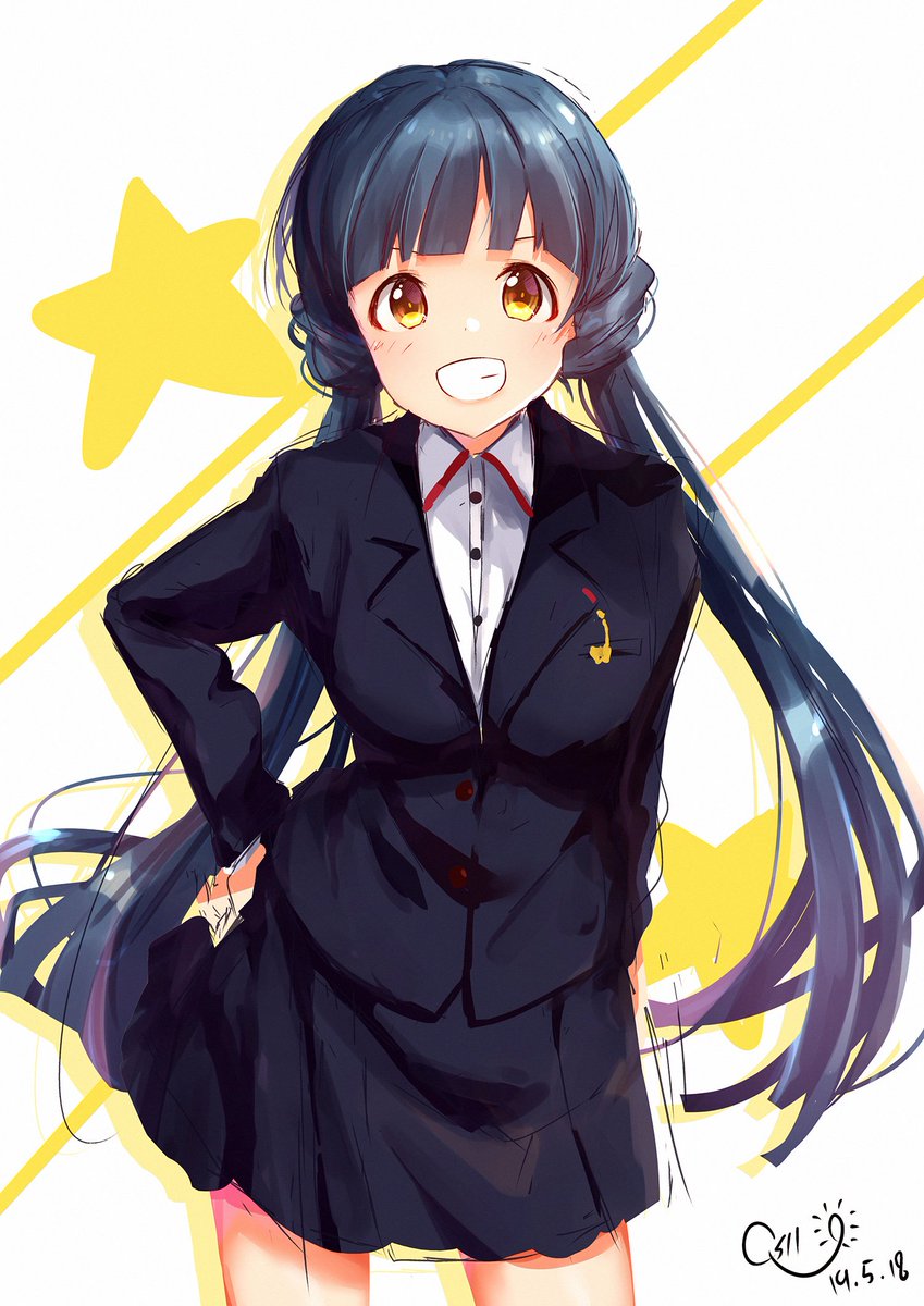 「制服!!!!!!!!!!!!
#北上麗花 」|Qs11＿ISF10 C-38(＊´v`＊)ノ ＜✲*ﾟのイラスト