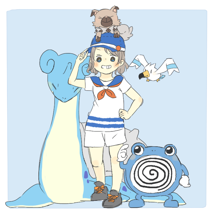 渡辺曜 「あ!ふなのりのヨウがしょうぶをしかけてきた!▼ 」|かせのイラスト