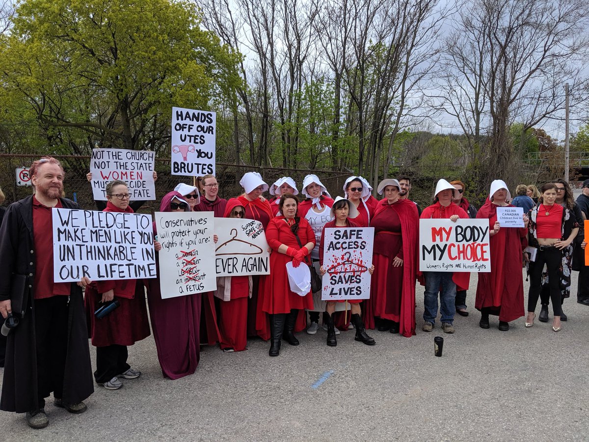 #HandmaidsLocal #ChoiceMatters #Grimsby #OnPoli #HerBodyHerChoice