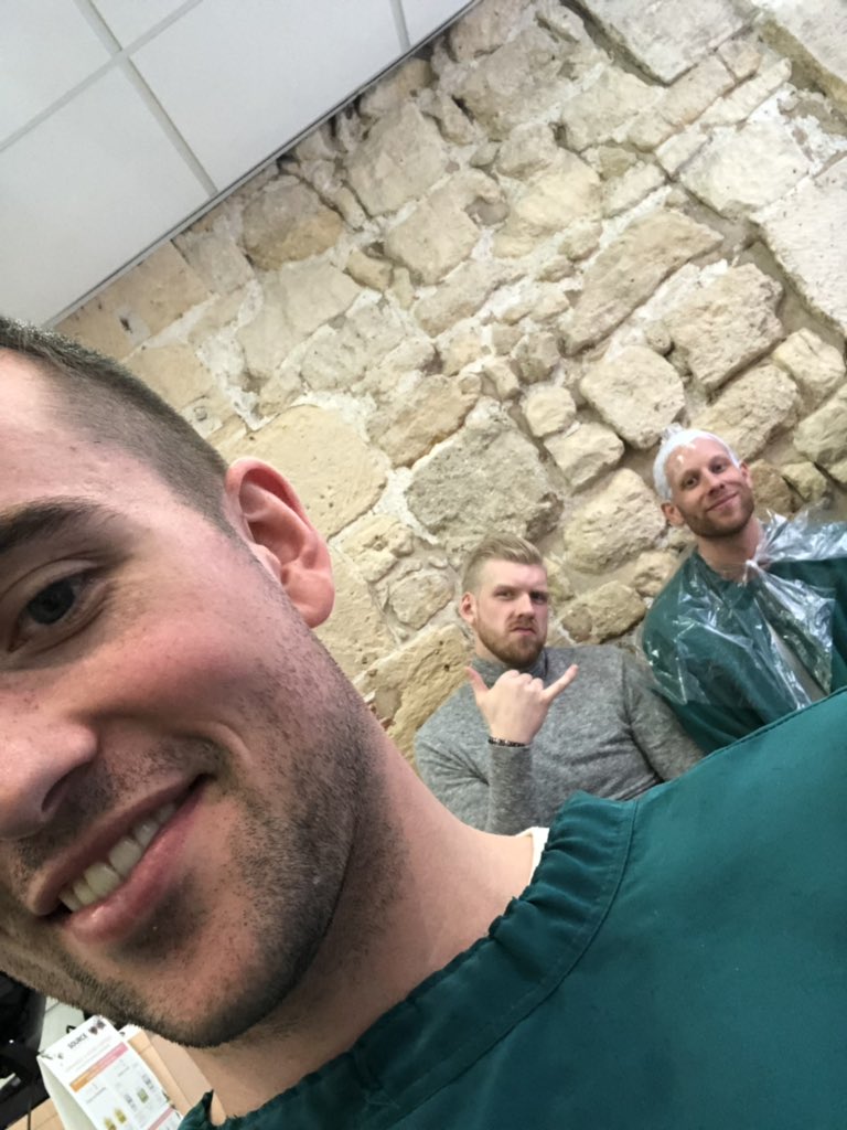 <a href="/RaggiNaT/">Ragnar Nathanaelsson</a> <a href="/Nanterre92/">Nanterre 92</a> <a href="/haukurpalsson/">Haukur Helgi Palsson</a> <a href="/bjossi3/">Björn Kristjánsson</a> Hi <a href="/Nanterre92/">Nanterre 92</a> the three musketeers are in Paris getting ready for tonight’s game. <a href="/bjossi3/">Björn Kristjánsson</a> really wanted to be more like <a href="/haukurpalsson/">Haukur Helgi Palsson</a> so he coloured his hair blonde (see pic for excitement). Can’t wait to see you tonight!!