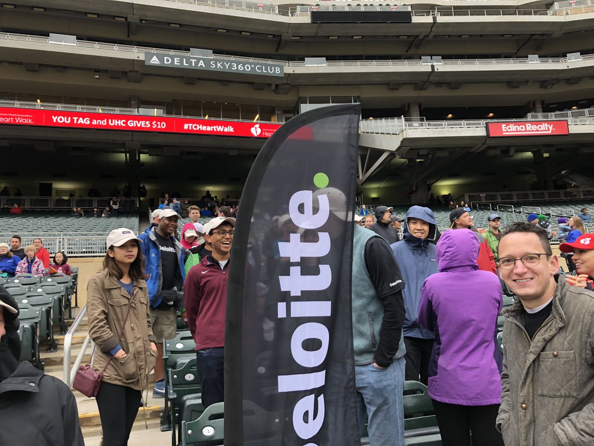 kyleatdeloitte's tweet photo. Happy to be participating in the #TCHeartwalk with a great group of #deloitte colleagues https://t.co/bDWZzfgyf4
