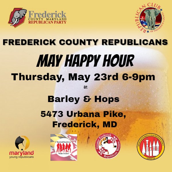 FrederickGOP's tweet image. Upcoming Events - eepurl.com/grPDyz