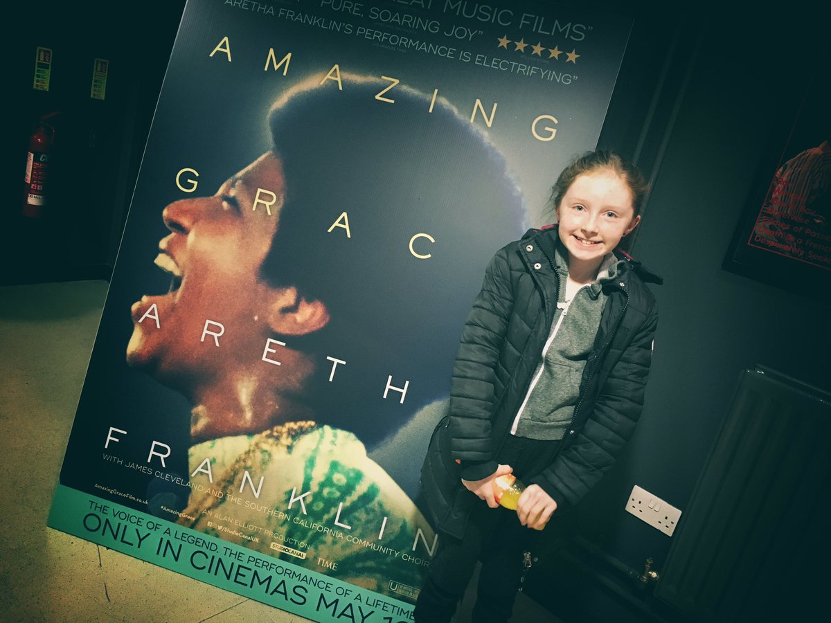 Any discerning fan of music should get down to see this. I just watched it with my 11 year old daughter. Mesmerising and incredibly emotional. Still on @QFTBelfast for another week @AmazingGraceMov #arethafranklin #queenofsoul